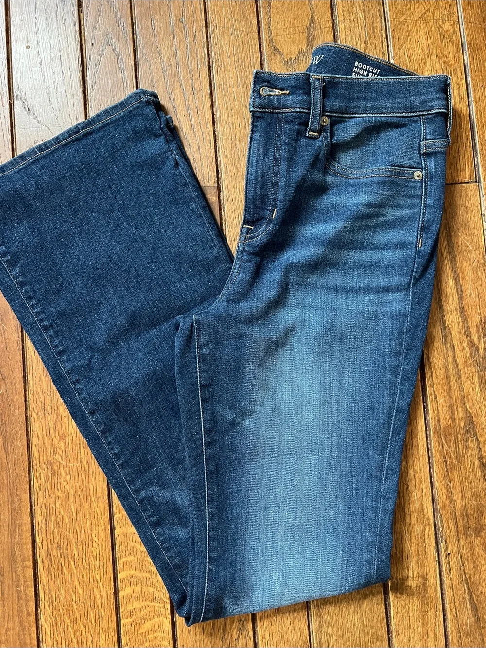J. Crew Bootcut High-Rise Super Stretch Jeans Size 26 Medium Wash NWT